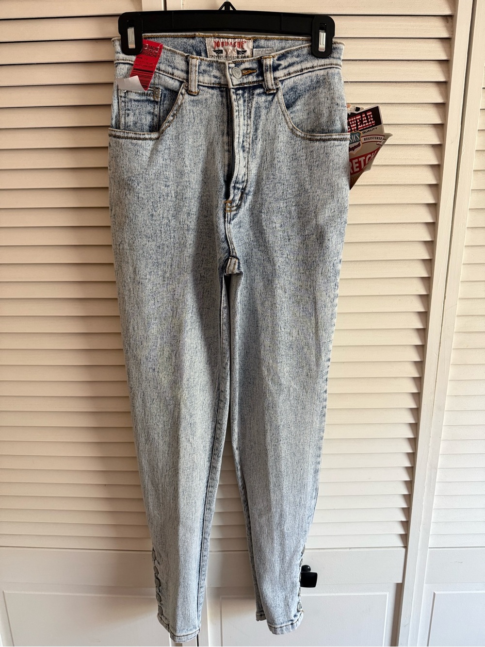 Vintage Jordache, Acid-Washed, High-Rise Jeans. Tags still attached